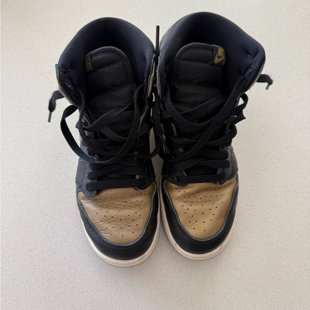 Nike Black and Gold High-Tops